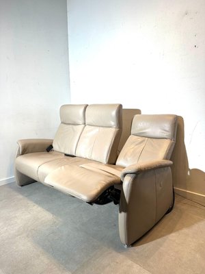 Two-Seater and Three-Seater Leather Sofas from Musterring, Set of 2 for sale at Pamono