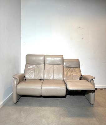 Two-Seater and Three-Seater Leather Sofas from Musterring, Set of 2 for sale at Pamono
