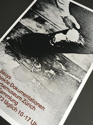 Joseph Beuys Exhibition Poster Lithograph, 1973 for sale at Pamono