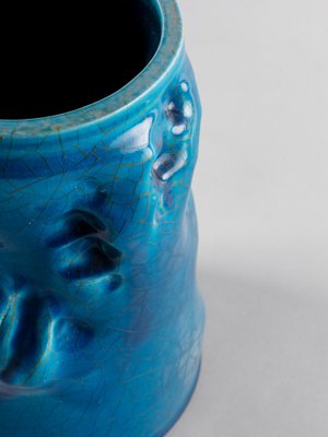 Vintage Italian Distorto Vase with Finger Prints by Carlo Zauli
