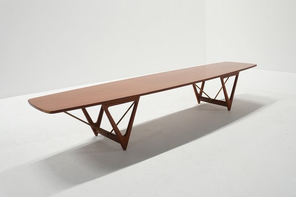 Large Surfboard Coffee Table by Kurt Ostervig for Jason Møbler
