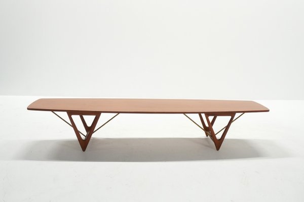 Large Surfboard Coffee Table by Kurt Ostervig for Jason Møbler