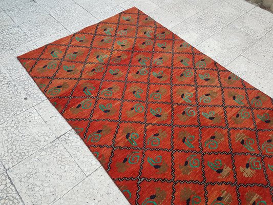 Vintage Turkish Oushak Wide Rug, 1960s for sale at Pamono