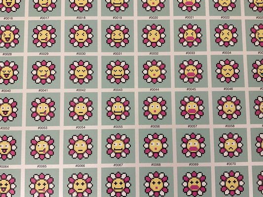 Takashi Murakami, 108 Earthly Temptations, 2022, Silkscreen for