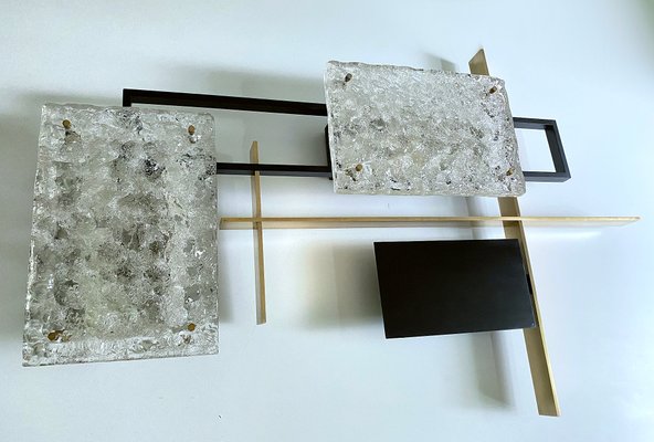 Applique Murale Vintage Murano – Pâte De Verre, Design Italien Années 60