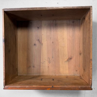 Antique Japanese Shop Counter with Glass Display and Drawers