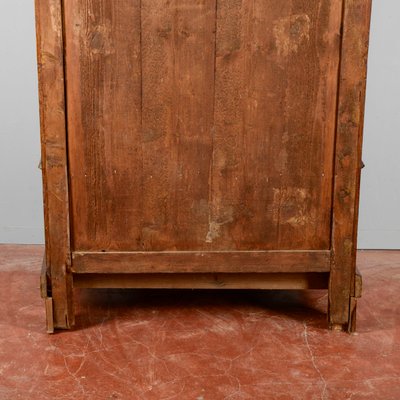 Armoire Ancienne à Miroir Et Tiroir – Bois – H 240 Cm L 105 Cm P 45 Cm