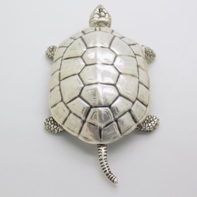 Broche Ancienne En Forme De Tortue - Style Art Déco, Argent Possible, Vintage
