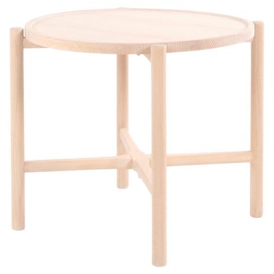 Model PP35/62 Side Table in White Soap-Treated Oak by Hans J