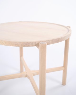 Model PP35/62 Side Table in White Soap-Treated Oak by Hans J