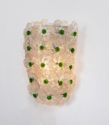 Vintage Petite Murano Glass Wall Sconce from Barovier & Toso