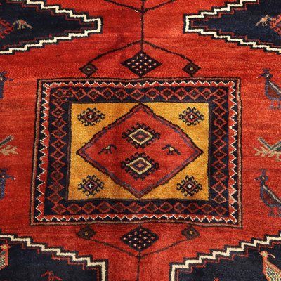 Tapis Ancien Asiatique - 293 X 65 Cm, Laine Et Coton, Motif Géométrique, Origine Italie (XXe Siècle)