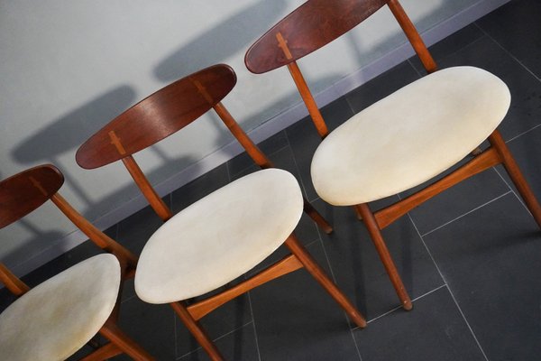 椅子 Carl Hansen &Son Hans J. Wagner CH30 Chairs by Hans J. Wagner for Carl Hansen, 1960s, Set of 4 for