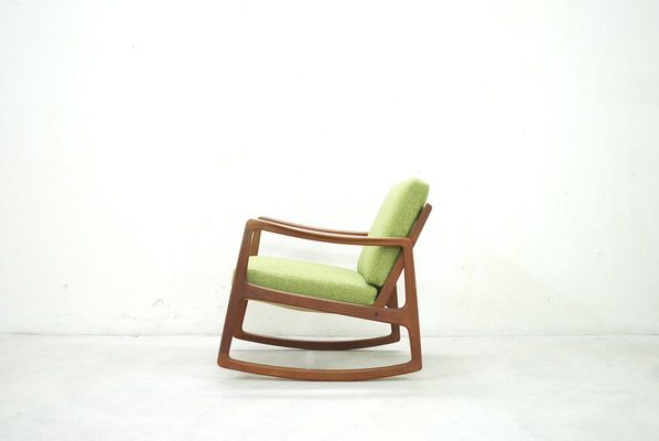 Set of Vintage Rocking Chair by Ole Wanscher for France & Søn for