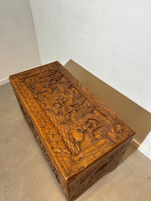 Support De Rangement En Bois Sculpté Fait Main - Ancien, Style Créateur, Pour Randonnée Ou Déco