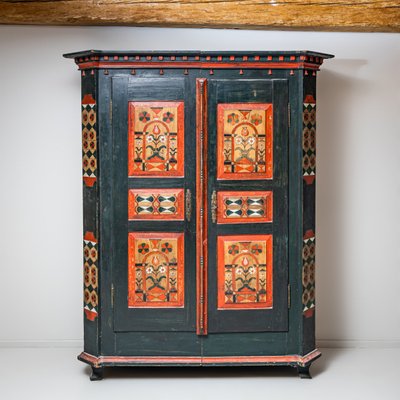 ARMOIRE VITRINE DE POUPÉE ANCIENNE EN PLACAGE DE PALISSANDRE XIX
