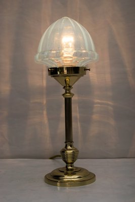 Art Deco Table Lamp With Opaline Glass, 1920s Table Lamps