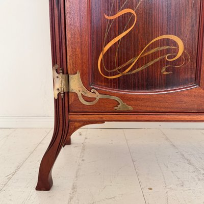 Coiffeuse Ancienne Style Louis XV - Marqueterie Fleurs, Miroir Et Rangements (Bois Massif)