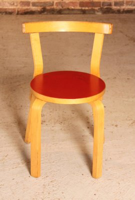 Mid-Century Children's Table and Model 68 Chair by Alvar Aalto for