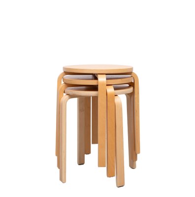IKEA FROSTA スツール　3脚セット Frosta Stools from Ikea, 1980s, Set of 3 for sale at Pamono