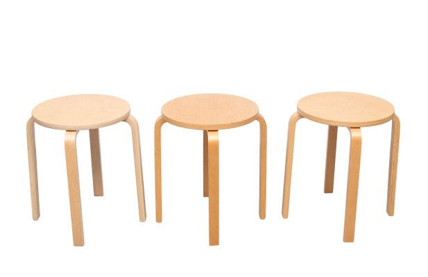 Frosta Stools from Ikea, 1980s, Set of 3 for sale at Pamono