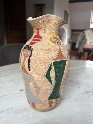 Italian Ceramic Figurative Jug from Fratelli Fanciullacci, 1950s