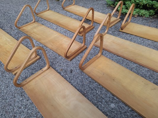 Model 112B Wall Shelves in Birch by Alvar Aalto for Artek, 1980s