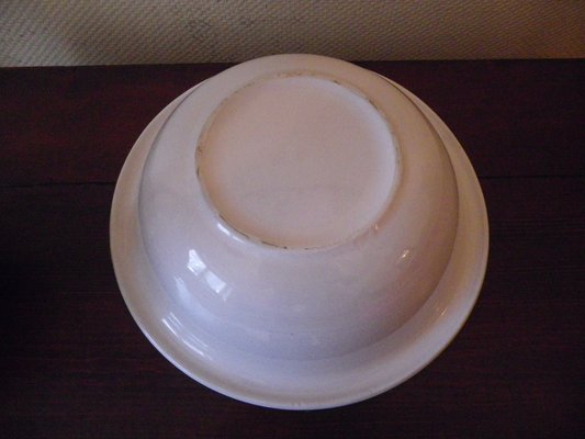 Vintage Wash Pitcher and Basin in Glazed Ceramic, France, 1940s