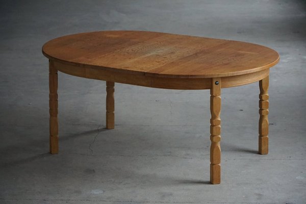 Table Ronde Chêne Massif 120 Cm + 5 Rallonges De 50 Cm – Idéale Pour Grandes Tablées