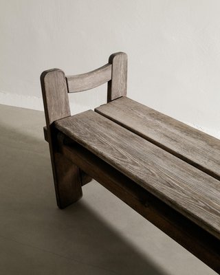 Early Swedish Modern Wooden Skoga Bench by Axel Einar Hjorth