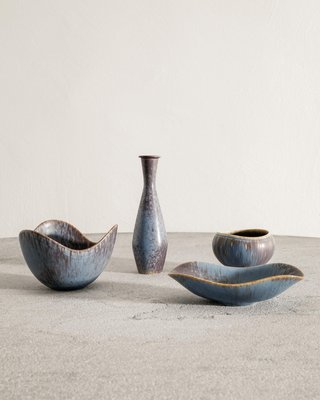 Brown Vase with handle Gunnar Nylund Rörstrand - Nordic Design Market