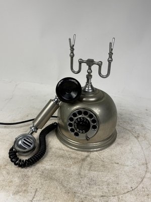 Chrome-Plated Rotary Telephone, Italy, 1950s for sale at Pamono