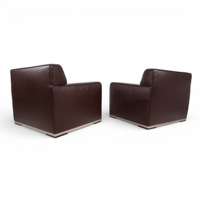Apta Imprimatur Leather Armchairs by Antonio Citterio for B&B