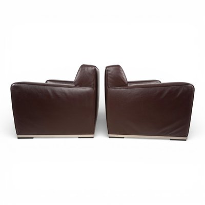 Apta Imprimatur Leather Armchairs by Antonio Citterio for B&B