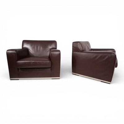 Apta Imprimatur Leather Armchairs by Antonio Citterio for B&B