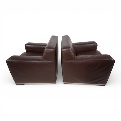 Apta Imprimatur Leather Armchairs by Antonio Citterio for B&B