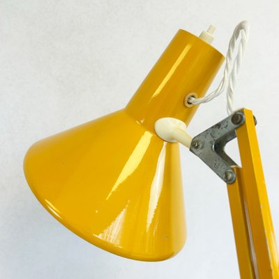 Yellow Architect Lamp from HCF Denmark, 1970s for sale at Pamono