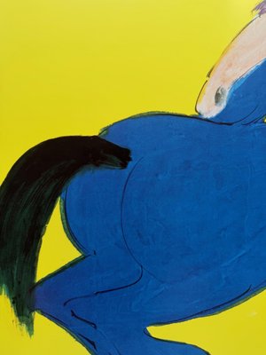 Walasse Ting, Blue Horse, Print for sale at Pamono