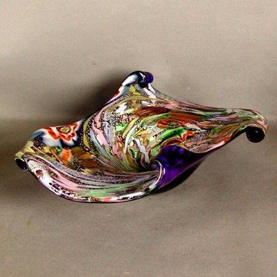 Large Murano Glass Bowl by Dino Martens for Fratelli Toso, 1950s