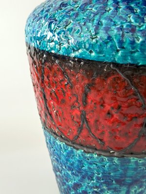 Large Fat Lava Floor Vase from Bay Keramik, Germany, 1960s for