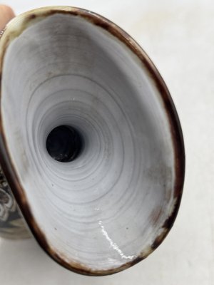 Sunfish Shaped Flower Vase by Jean Claude Malarmey for Vallauris