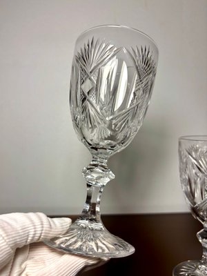 Crystal Glasses from Saint Louis, 19th Century, Set of 9 for sale
