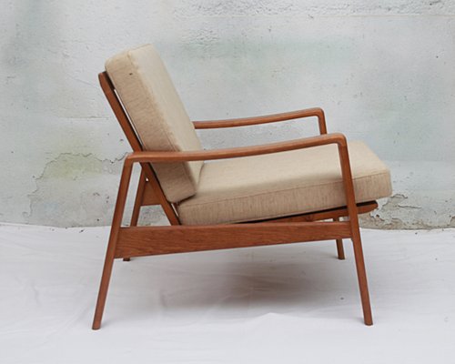 Lounge Chair in Oak by Arne Wahl Iversen for Comfort, 1965 for