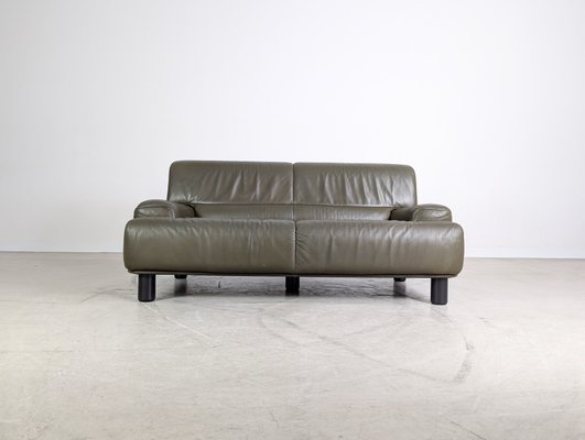 Canapé 2 Places De Sede DS-50 - Cuir Beige - Design Suisse Vintage