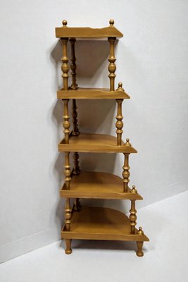 Large Napoleon III Turned Wood Corner Shelf, 1920s for sale at Pamono
