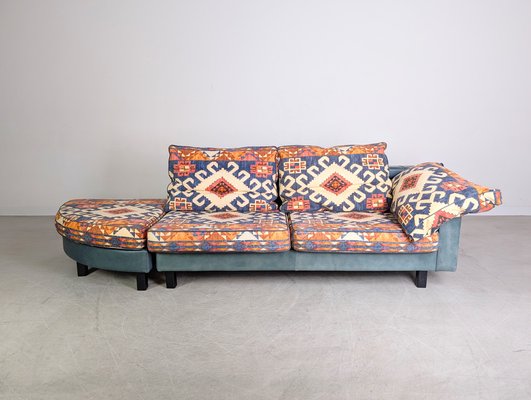 Sofa und Fußhocker von Giorgio Soressi, 1990er, 2er Set bei Pamono kaufen