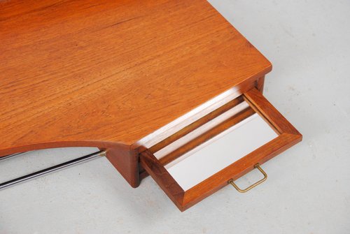 Tablettes Mid-Century Scandinaves en Teck, 1960s, Set de 2