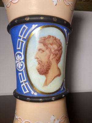 Vase Amphore Bleu En Cristal De Baccarat - Très Bon état