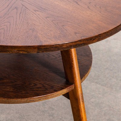 Tavolino Da Salotto In Legno 2 Ripiani - Scrivania Piccola Con Gambe In Legno Massello - copertina