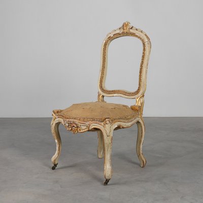 r1061r128 フランスアンティーク ラタンチェア Louis XV様式 ① Antique Louis XV Chair in Carved Wood, 1800s for sale at Pamono